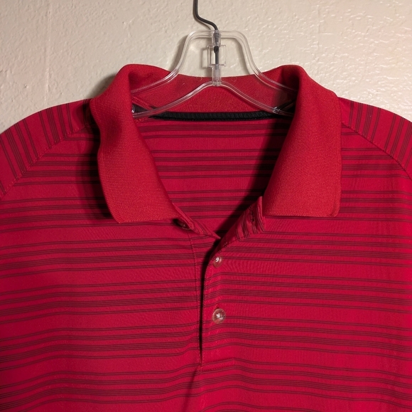 slazenger Men's Red Striped Polo Shirt Size Xl Pre-owned - Picture 3 of 5